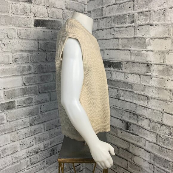 Vintage 90s Sweater Vest Mens L Beige 1997 Pro-Am Golf Cardigan - Picture 4 of 11